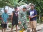 Peran Babinsa Koramil 1315-01 Telaga Dorong Semangat Warga Ulapato B Bangun Jembatan Garuda