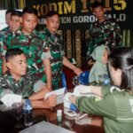 Program Kesehatan Kodim 1315 Kabupaten Gorontalo Hadirkan Penyuluhan Dan Pemeriksaan Langsung Oleh Tim Medis Profesional