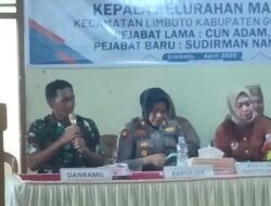 Pisah Sambut Kepala Kelurahan Malahu Dihadiri Danramil 1315-02 Limboto Berlangsung Khidmat