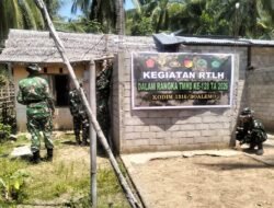 Soliditas Kodim 1316/Boalemo dan Masyarakat Hutamonu Terlihat Jelas Dalam Program TMMD