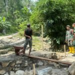 Peninjauan Dandim 1315 Kab. Gorontalo Pastikan Pembangunan Jembatan Perintis Garuda Berjalan Sesuai Rencana