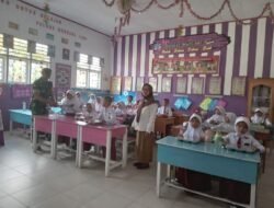 Cahaya Kepedulian Babinsa Koramil 1315-01 Telaga Dampingi Program Makan Bergizi Gratis