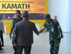Kehadiran Danramil Tibawa Pada Penjemputan Pangdam XIII Merdeka Wujud Sinergi TNI Di Wilayah Kabupaten Gorontalo