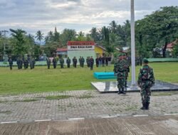 Upacara Mingguan Makodim 1315 Kabupaten Gorontalo Dipimpin Dandim Sebagai Inspektur Berjalan Tertib Aman Dan Penuh Semangat