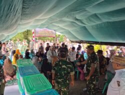 Warga Desa Ulapato B Antusias Ikuti Pengobatan Gratis Saat Peresmian Jembatan Garuda Kodim 1315/Kab. Gorontalo Berlangsung Meriah