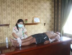 Pemeriksaan EKG Personel Kodim 1315 Kabupaten Gorontalo Oleh Tim Medis Rumah Sakit Tingkat IV Eddy Kounang Berjalan Lancar