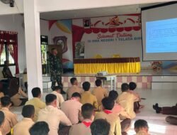 Materi Wawasan Kebangsaan Dari Koramil Limboto Perkuat Karakter Generasi Muda Peserta KKRI