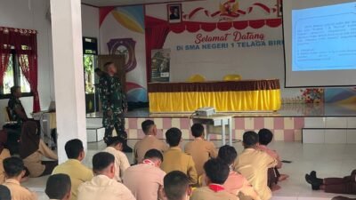 Materi Wawasan Kebangsaan Dari Koramil Limboto Perkuat Karakter Generasi Muda Peserta KKRI
