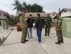 Kunjungan Tim Kementerian Pertahanan Republik Indonesia Di Koramil 1315-04 Tibawa Pantau Perkembangan Pembangunan Secara Menyeluruh