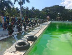 Kodim 1315/Kab. Gorontalo Gelar Uji Ketangkasan Renang Samapta C Untuk Mengukur Kemampuan Fisik Prajurit Tahun 2026