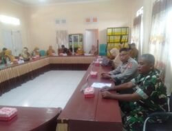 Mini Lokakarya Lintas Sektor Puskesmas Telaga Dihadiri Babinsa Koramil 1315-01/Telaga Bersama Unsur Pemerintah Kecamatan Telaga