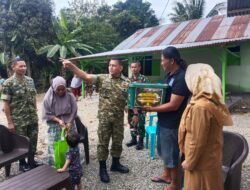 HUT Ke-68 Kodam XIII/Merdeka Diwarnai Bakti Sosial Dan Penyaluran Sembako Untuk Warga Kabupaten Gorontalo