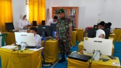 Personel Koramil 1315-01/Telaga Ikuti Zoom Meeting Pemeriksaan Psikologi Calon Kadet KKRI 2026 Di SMA Negeri 1 Telaga Biru
