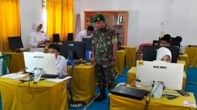 Personel Koramil 1315-01/Telaga Ikuti Zoom Meeting Pemeriksaan Psikologi Calon Kadet KKRI 2026 Di SMA Negeri 1 Telaga Biru