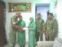 Danramil Telaga Salurkan Bantuan Sosial Untuk Anggota Sakit Ginjal Pada HUT Ke-68 Kodam Merdeka