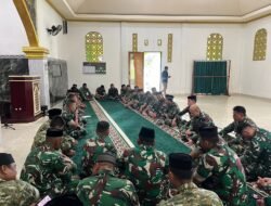 Prajurit Kodim 1315 Kabupaten Gorontalo Gelar Doa Bersama Memperingati HUT Ke-80 Kodam XIII Merdeka