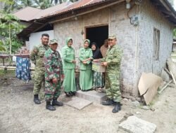Peringati HUT Ke-68 Kodam XIII Merdeka, Pasi Ter Kodim 1315 Gorontalo Berbagi Sembako Kepada Warga