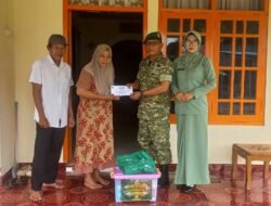 Danramil 1315-05 Boliyohuto Salurkan Bantuan Sosial Kepada Keluarga Almarhum Pratu Muh Taufiq Gaib