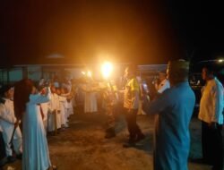 Babinsa Koramil 1315-05 Boliyohuto Hadiri Pawai Obor Sambut Tahun Baru Islam 1448 Hijriah Tolangohula Gorontalo
