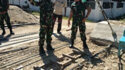 Babinsa Koramil 1315-02 Limboto Dampingi Danrem 133/Nani Wartabone Tinjau Progres Pembangunan Jembatan Gantung Perintis Garuda Hutuo