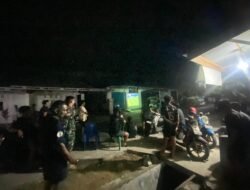 Kebersamaan TNI Dan Warga Desa Ulapato B Warnai Nonton Bareng Laga Piala Dunia Argentina Kontra Mesir