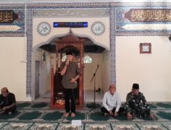 Ceramah Agama Navigasi Islam Di Masjid Ar-Raudha Perkuat Keimanan Bersama Personel Koramil 1315-04/Tibawa Dan Masyarakat