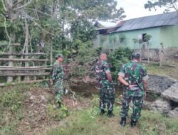 Pastikan Kesiapan Pembangunan, Dandim 1315/Kab. Gorontalo Cek Langsung Lokasi Jembatan Beton Armco Tolotio