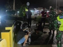 Patroli Bersama Koramil 1315-04/Tibawa Dan Polsek Tibawa Wujudkan Sinergi Menjaga Ketertiban Masyarakat Kecamatan Tibawa Kondusif
