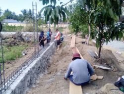 Rehabilitasi SMK PPN Gorontalo Dipercepat Personel Kodim 1315/Kab. Gorontalo Demi Wujudkan Sarana Pendidikan Nyaman
