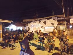 Semarak Piala Dunia Satukan Personel Kodim 1315/Kab. Gorontalo Dan Warga Pada 13 Titik Nobar Spanyol Vs Swis