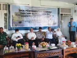 Doa Syukuran Jemaah Haji Kecamatan Telaga Biru Dihadiri Danramil Koramil 1315-01/Telaga Bersama Tokoh Masyarakat