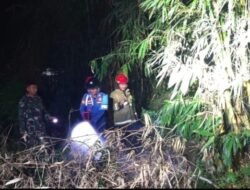 Respons Cepat Babinsa Koramil 1315/Kab. Gorontalo Bantu Tangani Kebakaran Lahan Bambu Di Desa Luwoo Malam Hari