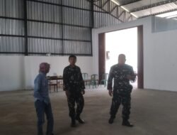 Personel Koramil 1315-01/Telaga Dampingi Pemeriksaan BAPP Pembangunan Koperasi Desa Kelurahan Merah Putih Mongolato Bersama Pengawas PT Agrinas