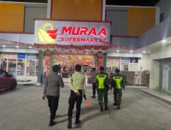Patroli Bersama Koramil Telaga Dan Polsek Sasar Sejumlah Lokasi Ramai Untuk Jaga Keamanan Masyarakat