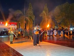 Apel Kehormatan Dan Renungan Suci HUT Ke-81 RI, Personel Kodim 1315 Gorontalo Berikan Penghormatan