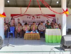 Penutupan Perkemahan Pramuka Limboto Barat Berlangsung Semarak, Babinsa Koramil 1315-02 Hadir Berikan Dukungan