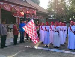 Lomba Gerak Jalan Pelajar Limboto Semarakkan HUT Ke-81 Kemerdekaan RI Bersama Dukungan Personel Koramil Limboto