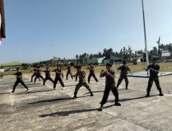 Latihan Pencak Silat Militer Perkuat Kesiapan Personel Kodim 1315 Kabupaten Gorontalo Dalam Menghadapi Beragam Tantangan Tugas