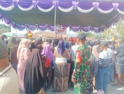 Personel Koramil 1315-01/Telaga Hadiri Pasar Murah Bersubsidi Untuk Jaga Stabilitas Harga Pangan Tahun 2026
