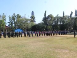 Apel Gelar Pasukan Kodim 1315/ Kab. Gorontalo Perkuat Kesiapsiagaan Hadapi Kebakaran Hutan Dan Lahan Kabupaten